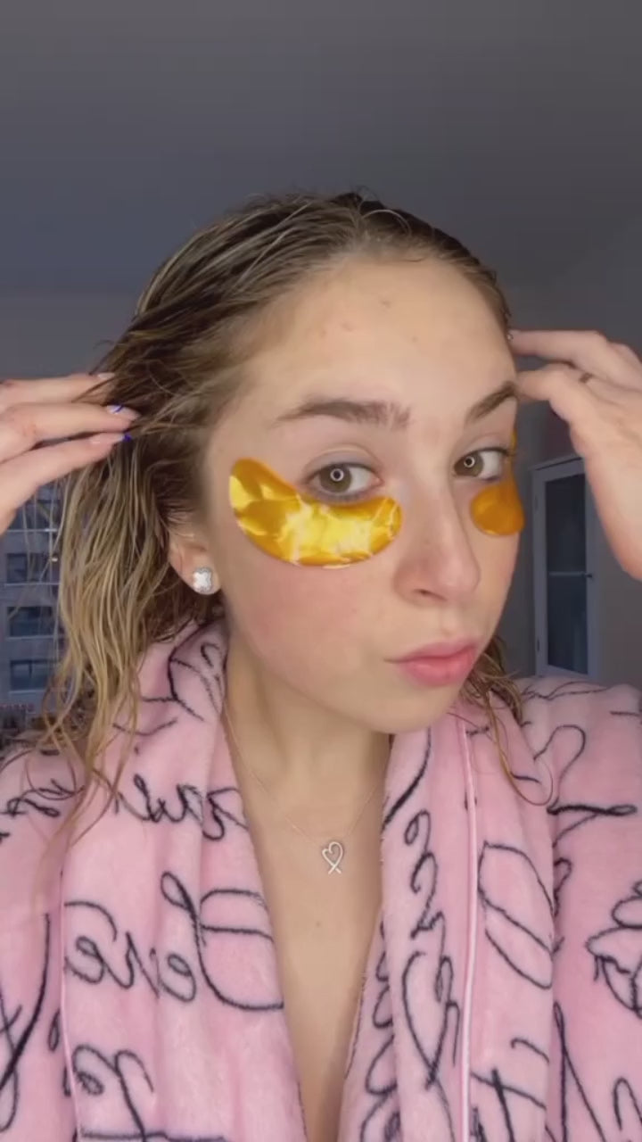 Load video: Gold Moisturizing Eye Mask